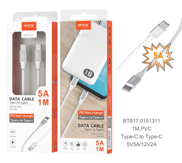 Cabo de Carregamento TipoC-TipoC