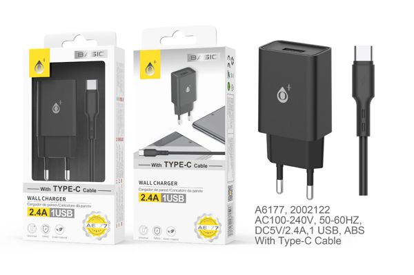 Carregador de Parede S.Basic Wilson A6177 Preto