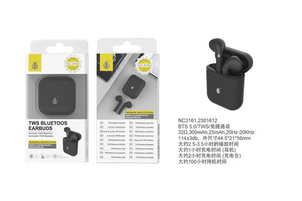 Fones de ouvido Bluetooth Roulis 5.0 TWS PURSE