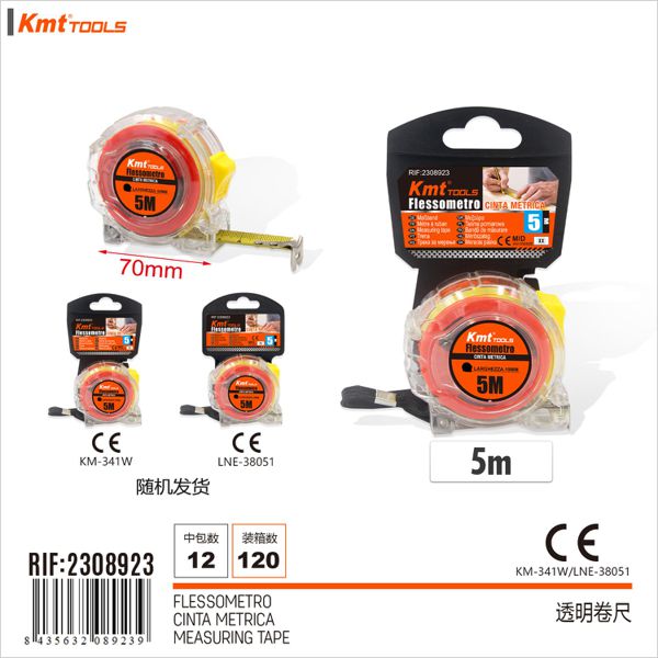 Fita Métrica Tranparente 5M