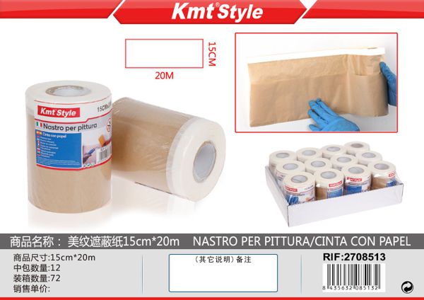 Rolo De Papel Para Pintura 15cm*20m