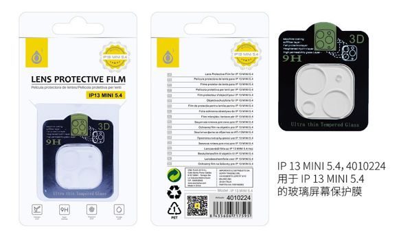 Protetor de vidro para mini câmeras iPhone 13 Mini