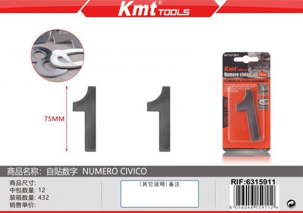 Numero de Aço Inoxidável 1