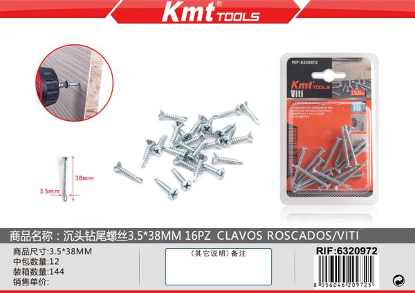 Parafuso 3.5*38mm 16PCS