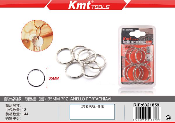 Porta Chave 35mm 7pcs