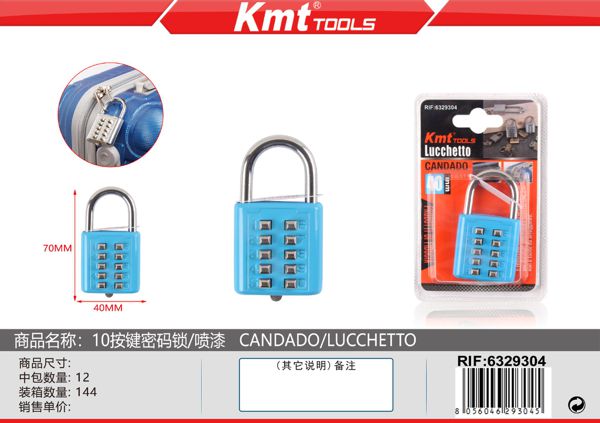 Cadeado de Código 10 dígitos