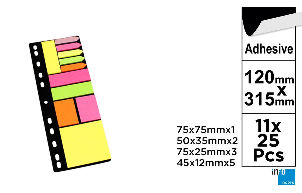 NOTAS ADHESIVAS CUADRADOS 12U GLOBALNOTES
