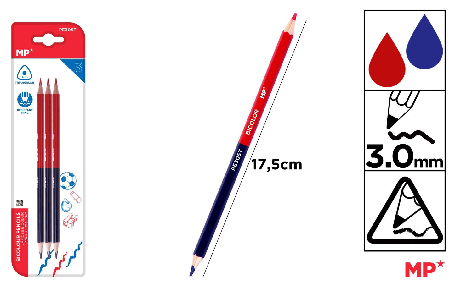 LAPIS BICOLOR FINO TRIANGULAR