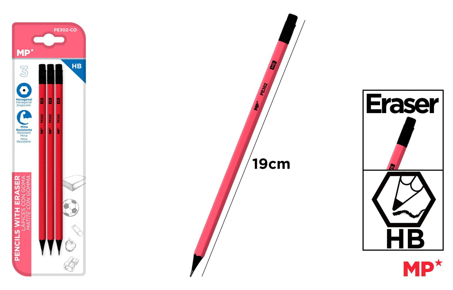 COLORS BLISTER DE 3 LAPICEROS HB 3