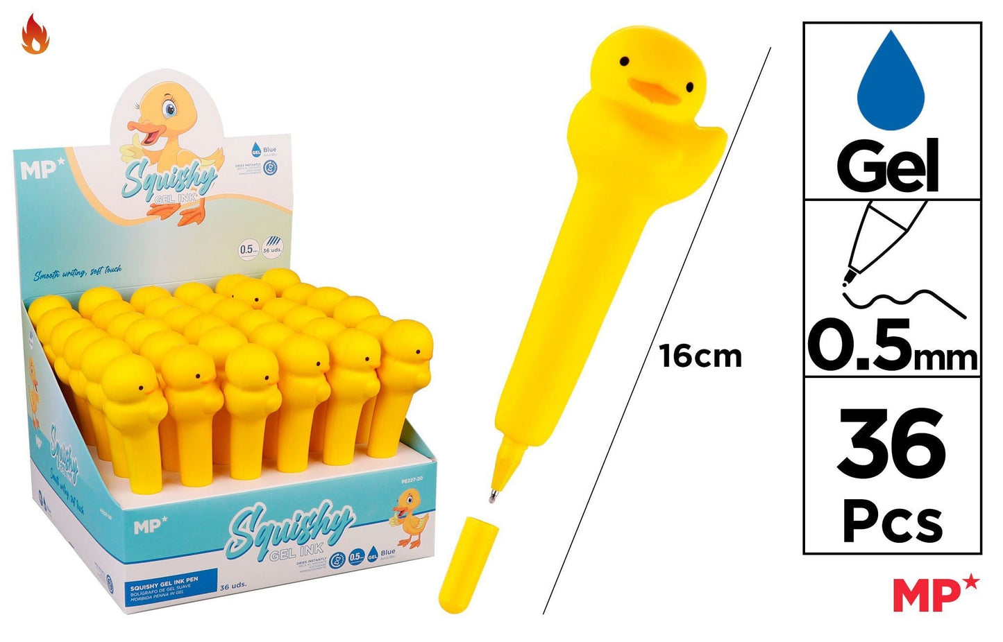 CANETA SQUISHY PATO