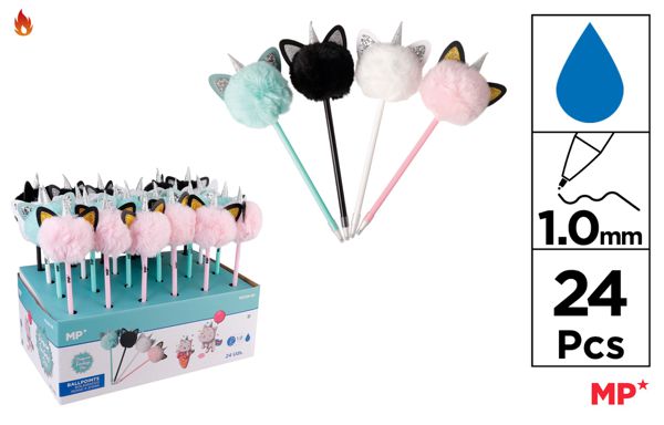 CANETA POMPOM FANTASíA UNICORNIO