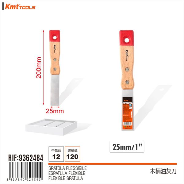 Espatula C/Cabo De Madeira 2.5cm