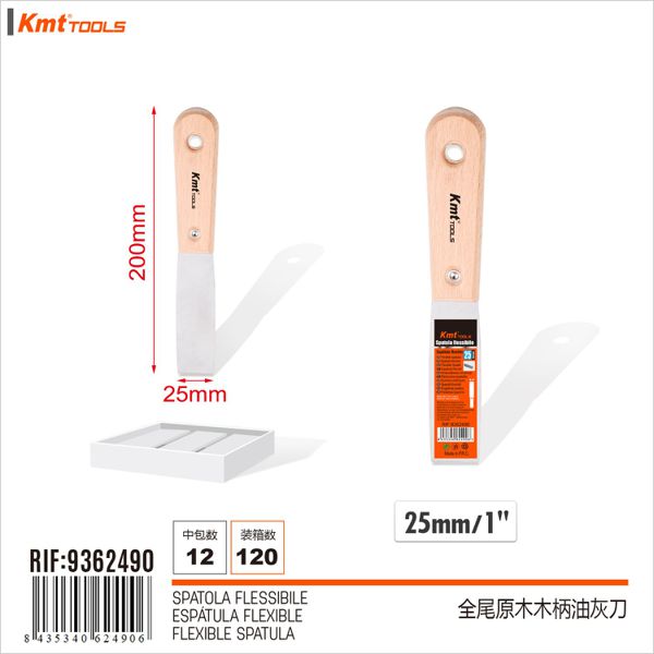 Espatula C/Cabo De Madeira 25mm