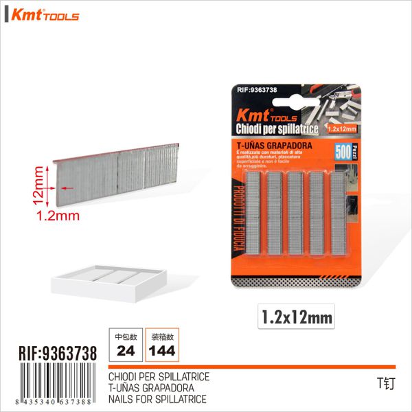 Agrafo 1.2*12mm 500pcs T
