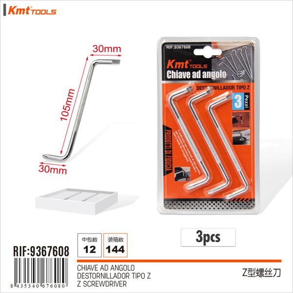 Chave De Fenda Tipo Z 3pcs