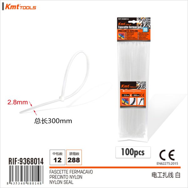 Abracadeiras Branco D1:D432.8*300mm/100pcs