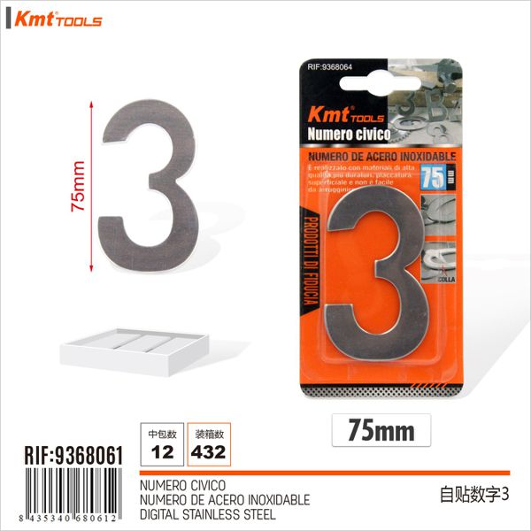 Numero de Aço Inoxidável 3