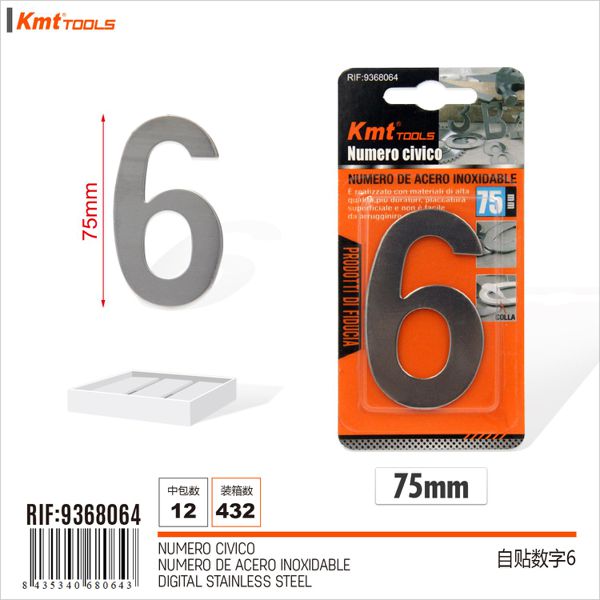 Numero de Aço Inoxidável 6