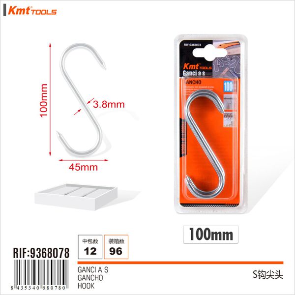 Gancho S 4pcs 100mm