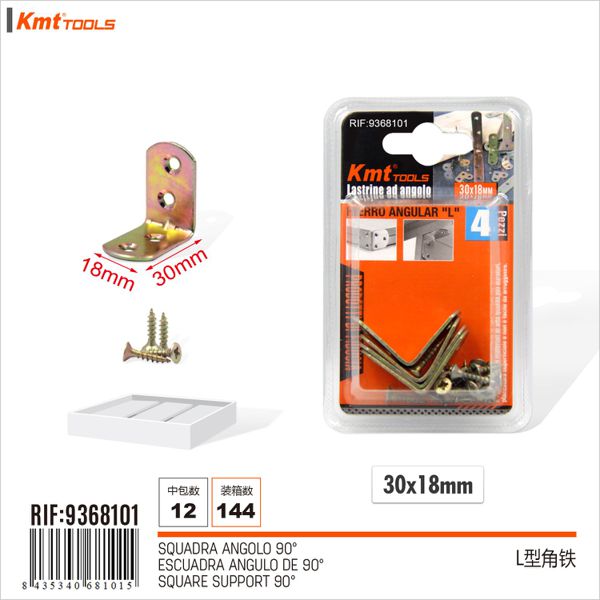 Ferro angular tipo L 30*18mm 4pcs