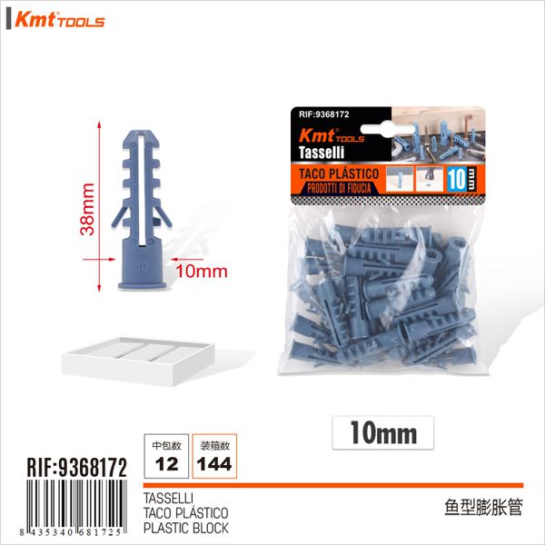 Bucha Plastico 10mm 30pcs