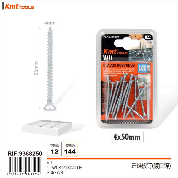 Parafuso 4*50mm 16pcs