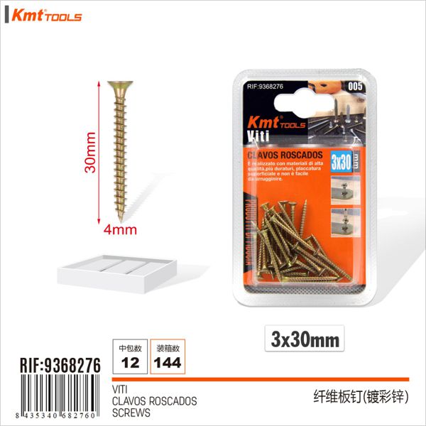 Parafuso 3*30mm 30pcs