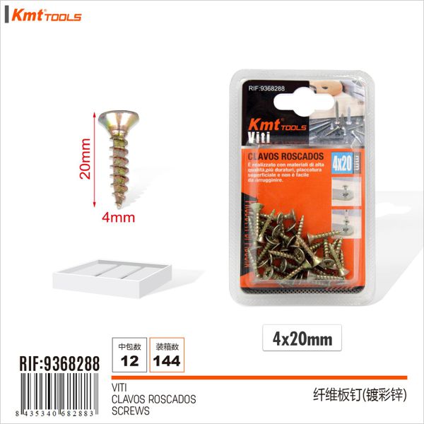 Parafuso 4*20mm 38pcs