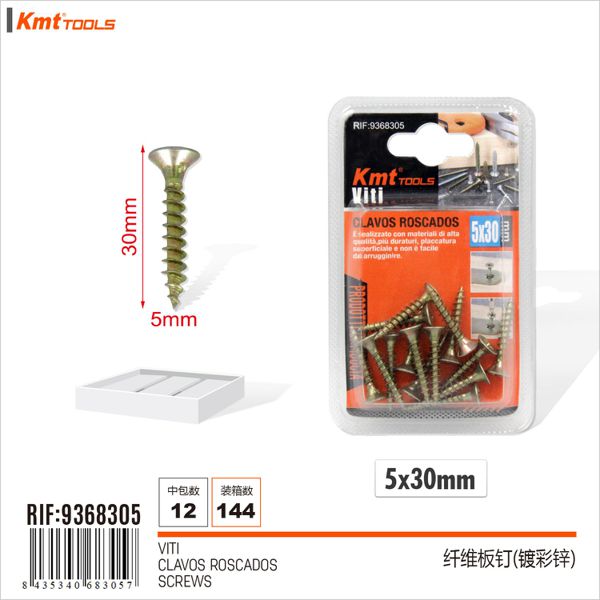 Parafuso 5*30mm 15pcs