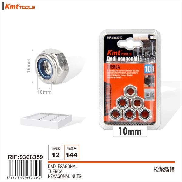 Porca De Parafuso 10mm 8pcs
