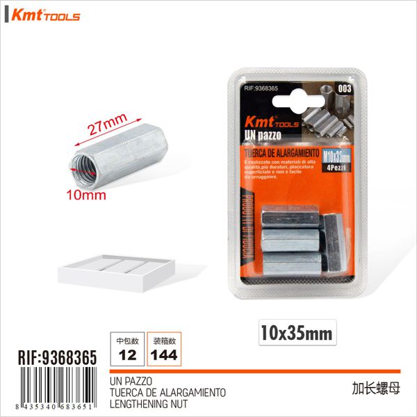 Porca Duplo M10 4pcs