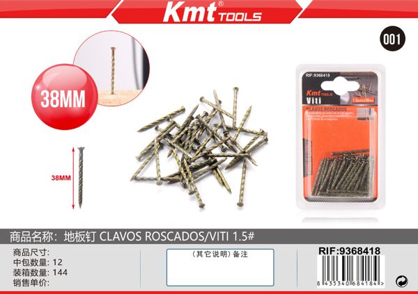 PREGOS ROSCADOS 1.5# 37.5mm