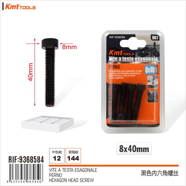 Parafusos Sextavado 8*40 4pcs