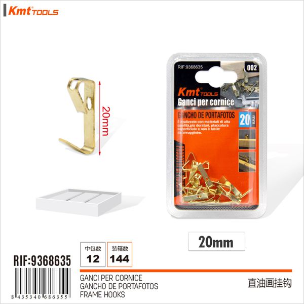 Gancho De Quadro 20mm 12pcs