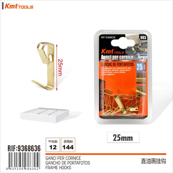 Gancho De Quadro 25mm 10pcs