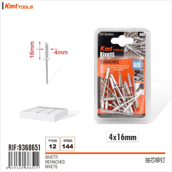 Rebite 4*16mm 20pcs