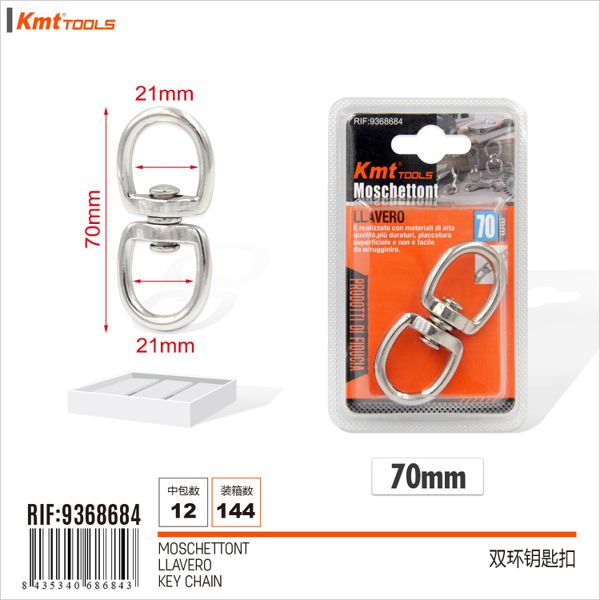 Mosquetao com Argola 1pcs 70mm