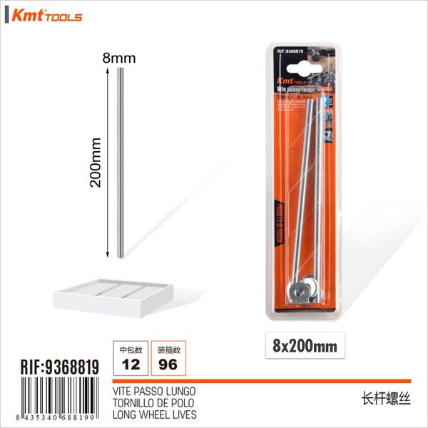 Varao Com Porca 8*200mm 2pcs