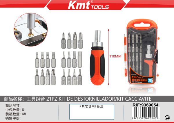 Conjunto de ferramentas 21 peças