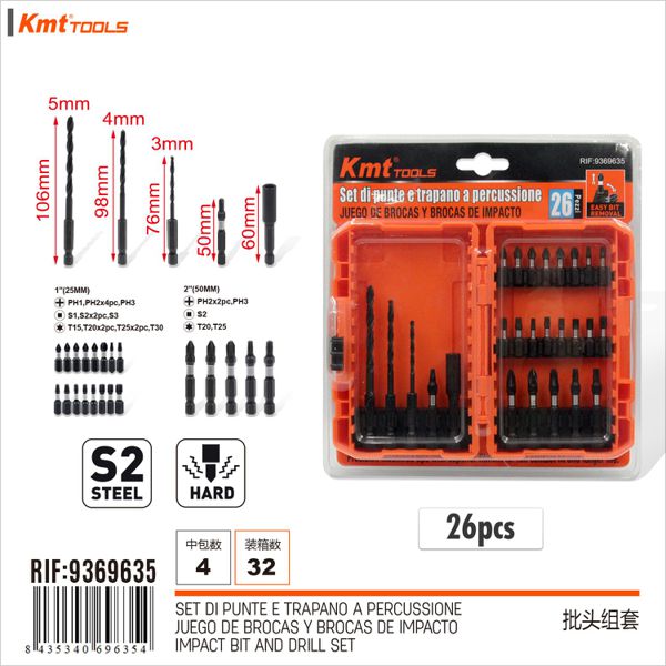 Conjunto Chaves E Pontas 26pcs