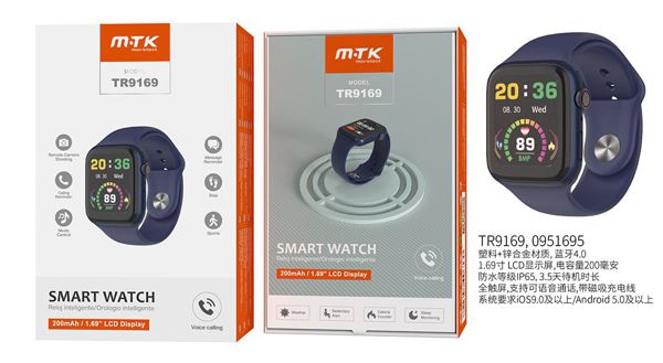 Relógio inteligente Azul