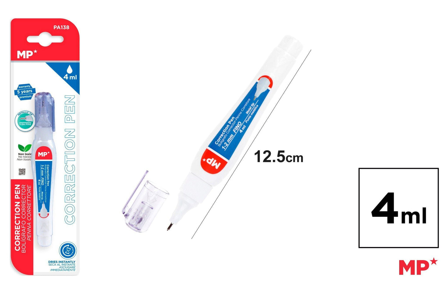 CORRECTOR CANETA PONTA 1.2MM