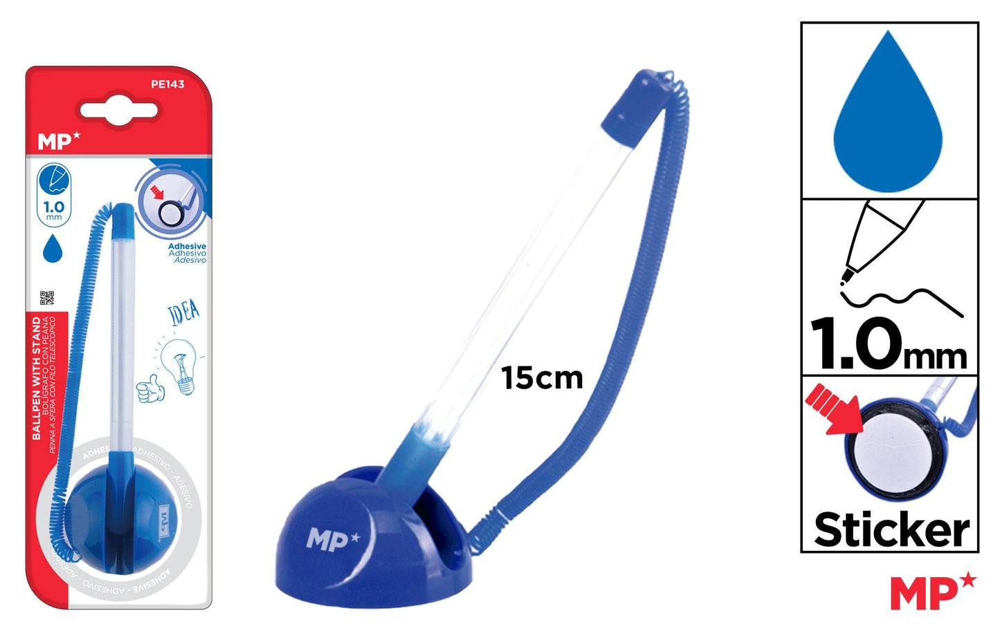 CANETA COM PEANA PONTA 1.0MM