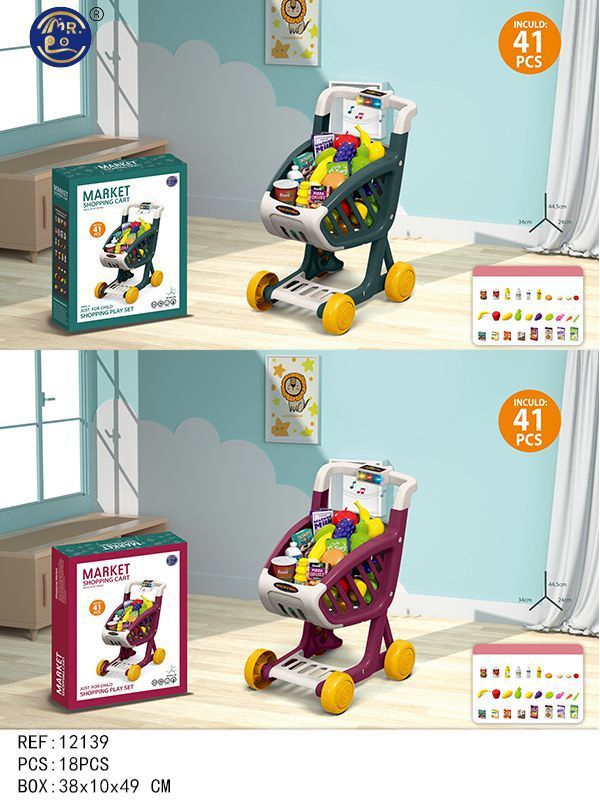 CONJUNTO CARRINHO DE COMPRAS C/ LUZ E SOM