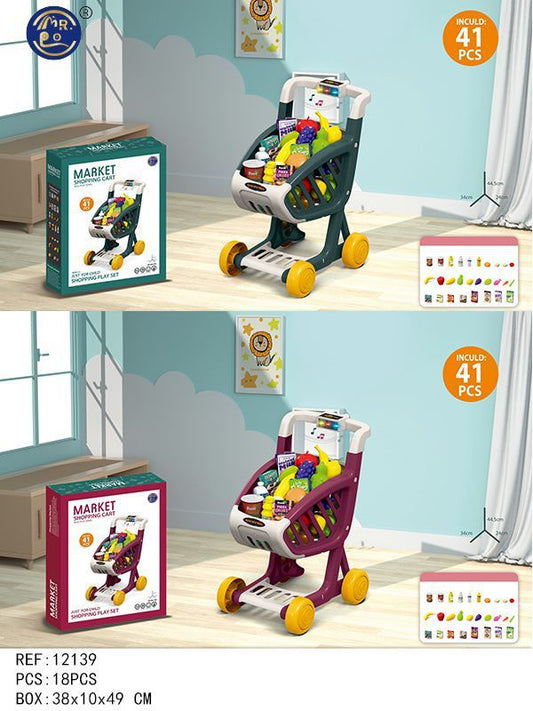 CONJUNTO CARRINHO DE COMPRAS C/ LUZ E SOM