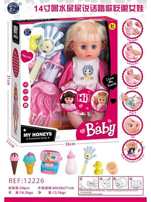 BONECA C/ SOM LOJA DE GELADOS 14CM