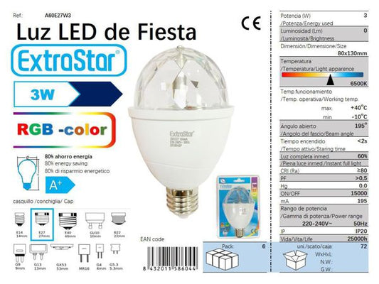 LUZ LED  RGB 3W LED  3W