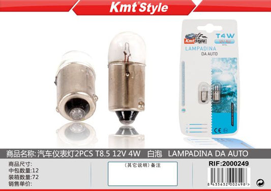 Lampadas de Carro T8.5 12V 4W 2pcs