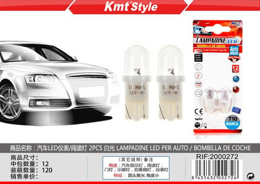 Lampadas de LED para Carro 2pcs Branco