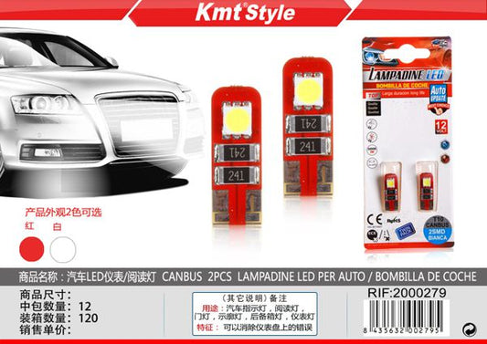 Lampadas de LED para Carro 2pcs